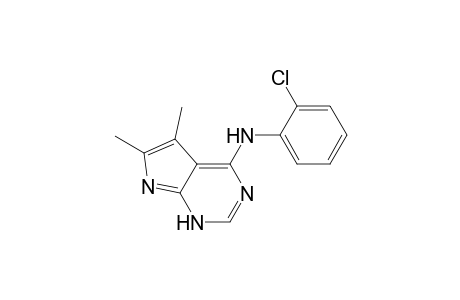 N-PHENYL-2'-CHLORO-5,6-DIMETHYL-7H-PYRROLO-[2,3-D]-PYRIMIDINE-4-AMINE