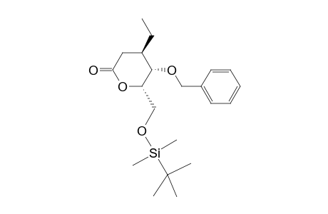 (4R,5S,6S)-5-benzoxy-6-[[tert-butyl(dimethyl)silyl]oxymethyl]-4-ethyl-tetrahydropyran-2-one