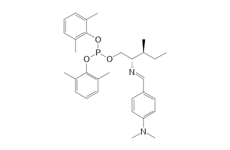 (2S,3S)-2-[4-(Dimethylamino)benzylideneamino]-3-methylpentyl bis(2,6-dimethylphenyl) phosphite