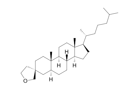 (3S)-Spiro[ 5.alpha.-cholestane-3,3'-tetrahydrofuran]