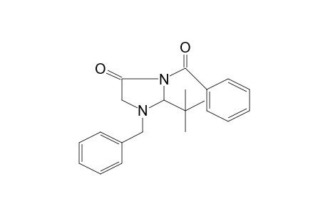 3-Benzoyl-1-benzyl-2-tert-butyl-4-imidazolidinone