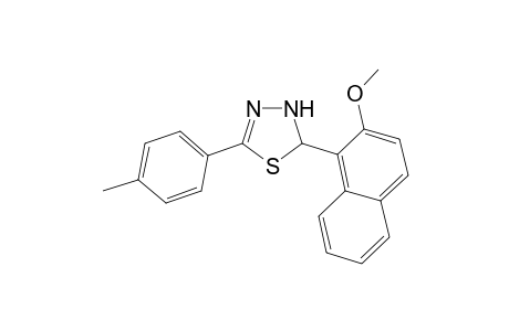 2-(2-Methoxy-1-naphthyl)-5-(4-methylphenyl)-2,3-dihydro-1,3,4-thiadiazole