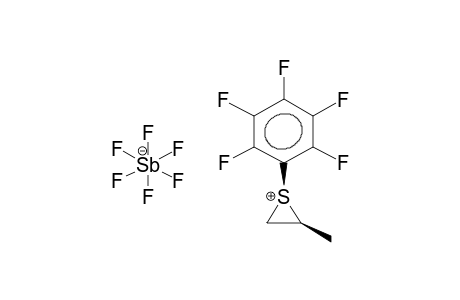 ANTI-S-(PERFLUOROPHENYL)-EPISULPHONIOPROPYLENE HEXAFLUOROANTIMONATE