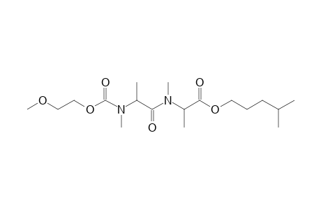 Alanylalanine, N,N'-dimethyl-N'-(2-methoxyethoxycarbonyl)-, isohexyl ester