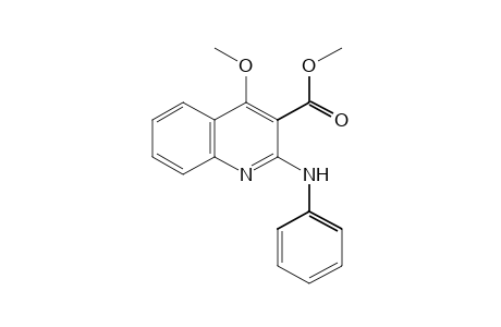 2-anilino-4-methoxy-3-quinolinecarboxylic acid, methyl ester