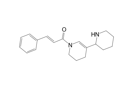 Pyridine, 1,2,3,4-tetrahydro-1-(1-oxo-3-phenyl-2-propenyl)-5-(2-piperidinyl)-, (E)-