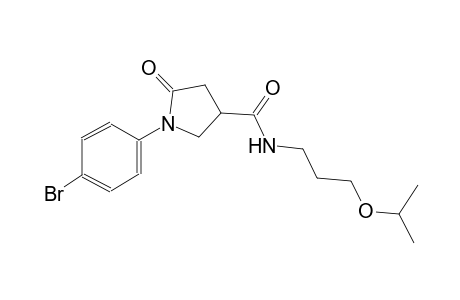 3-pyrrolidinecarboxamide, 1-(4-bromophenyl)-N-[3-(1-methylethoxy)propyl]-5-oxo-