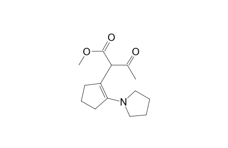 Methyl ester of .alpha.-acetyl-2-(1-pyrrolidinyl)cyclopenteneacetic acid