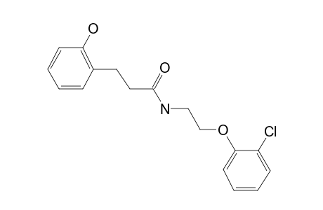 Propanamide, 3-(2-hydroxyphenyl)-N-[2-(2-chlorophenoxy)]ethyl-