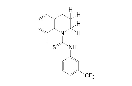 3,4-dihydro-8-methylthio-alpha,alpha,alpha-trifluoro-1(2H)-quinolinecarboxy-m-toluidide