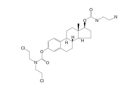 Estradiol, 3-o-[di(2-chloroethyl)aminoyl]-17-o-[N-[2-aminoethyl]aminony