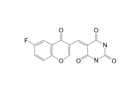 Pyrimidine-2,4,6-trione, hexahydro-5-(6-fluoro-4-oxo-4H-chromen-3-ylmethylene)-