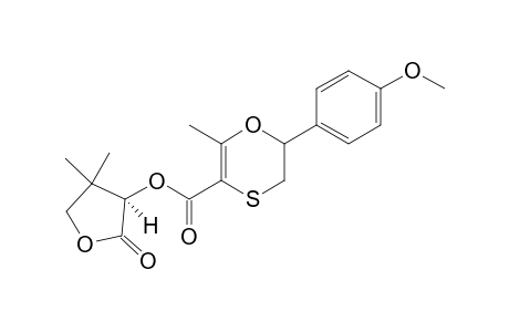 2-Methyl-3-[((R)2-oxo-4,4-dimethylfur-3-yloxy)carbonyl]-6-(4-methoxyphenyl)-1,4-oxathiin