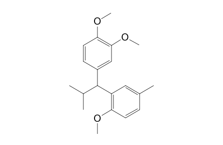 1-(5-Methyl-2-methoxyphenyl)-1-(3,4-dimethoxyphenyl)-2-methylpropane