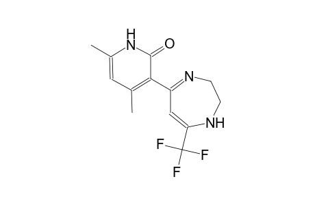 2(1H)-pyridinone, 3-[2,3-dihydro-7-(trifluoromethyl)-1H-1,4-diazepin-5-yl]-4,6-dimethyl-