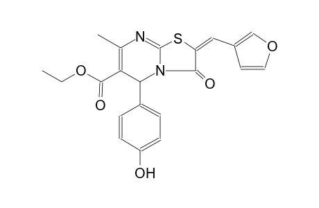 ethyl (2E)-2-(3-furylmethylene)-5-(4-hydroxyphenyl)-7-methyl-3-oxo-2,3-dihydro-5H-[1,3]thiazolo[3,2-a]pyrimidine-6-carboxylate