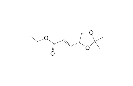 Ethyl (R)-(-)-3-(2,2-dimethyl-1,3-dioxolan-4-yl)-trans-2-propenoate