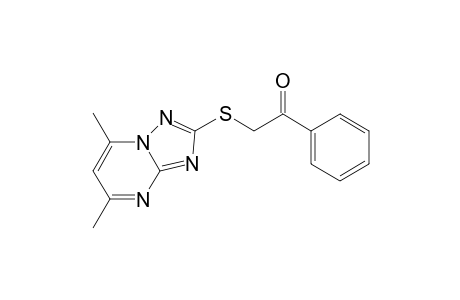 2-[(5,7-dimethyl[1,2,4]triazolo[1,5-a]pyrimidin-2-yl)sulfanyl]-1-phenylethanone