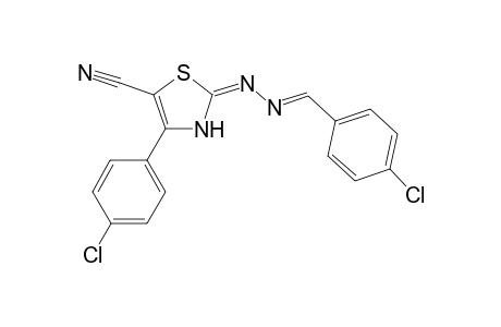 (E)-2-[(E)-4-Chlorophenylidenehydrazono]-4-(4-chlorophenyl)-2,3-dihydrothiazole-5-carbonitrile