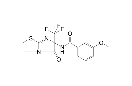 3-methoxy-N-[5-oxo-6-(trifluoromethyl)-2,3,5,6-tetrahydroimidazo[2,1-b][1,3]thiazol-6-yl]benzamide