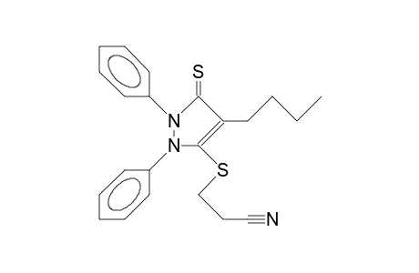 4-Butyl-3-(2-cyano-ethylthio)-3-pyrazoline-5-thione