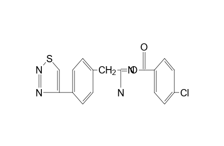 O-(p-chlorobenzoyl)-2-[p-(1,2,3-thiadiazol-4-yl)phenyl]acetamidoxime