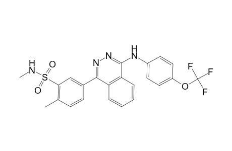 N,2-dimethyl-5-[4-[4-(trifluoromethoxy)anilino]-1-phthalazinyl]benzenesulfonamide