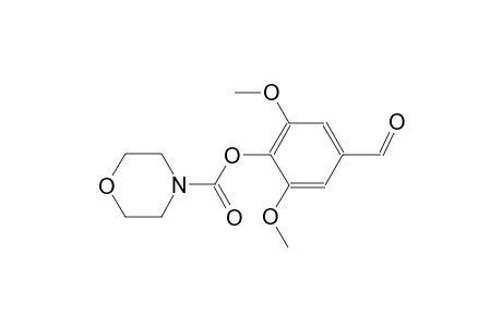 4-morpholinecarboxylic acid, 4-formyl-2,6-dimethoxyphenyl ester