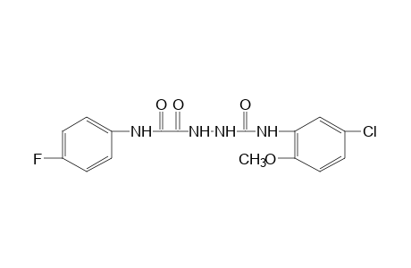 1-[(5-chloro-2-methoxyphenyl)carbamoyl]-5-(p-fluorophenyl)semioxamazide