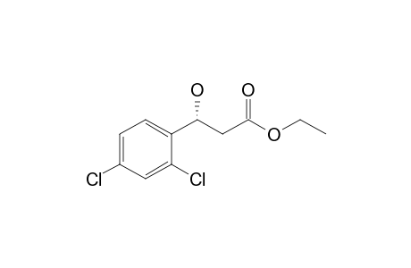 (3R)-Ethyl .beta.-hydroxy-.beta.-(o,p-dichlorophenyl)propionate