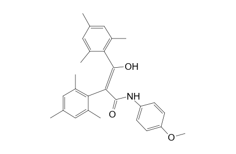(Z)-3-hydroxy-N-(4-methoxyphenyl)-2,3-bis(2,4,6-trimethylphenyl)propenamide