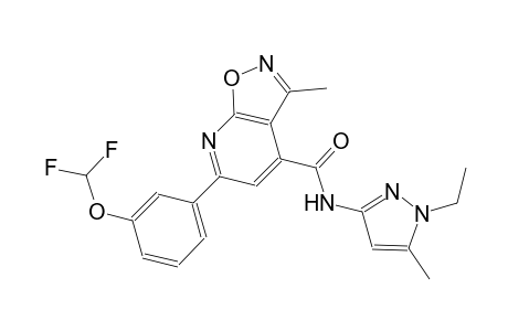 isoxazolo[5,4-b]pyridine-4-carboxamide, 6-[3-(difluoromethoxy)phenyl]-N-(1-ethyl-5-methyl-1H-pyrazol-3-yl)-3-methyl-