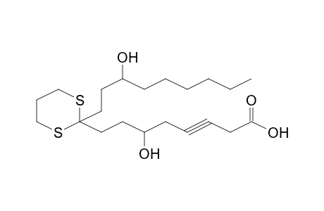 6-Hydroxy-8-[2-(3-hydroxy-nonyl)-[1,3]dithian-2-yl]-oct-3-ynoic acid