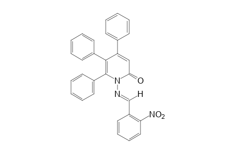 1-[(o-nitrobenzylidene)amino]-4,5,6-triphenyl-2(1H)-pyridone