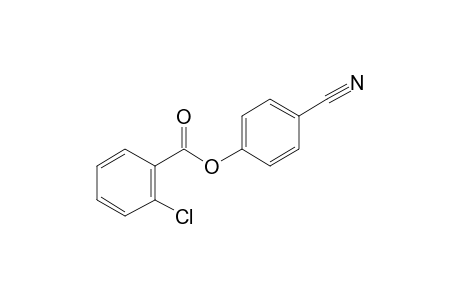 2-Chlorobenzoic acid, 4-cyanophenyl ester