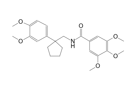 N-{[1-(3,4-dimethoxyphenyl)cyclopentyl]methyl}-3,4,5-trimethoxybenzamide