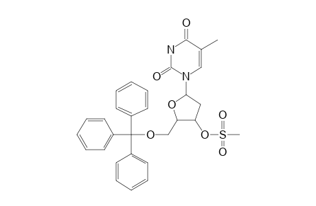 1-[2-Deoxy-3-o-[methylsulfonyl]-5-o-[triphenylmethyl]-.beta.-D-ribofuranoyl]-