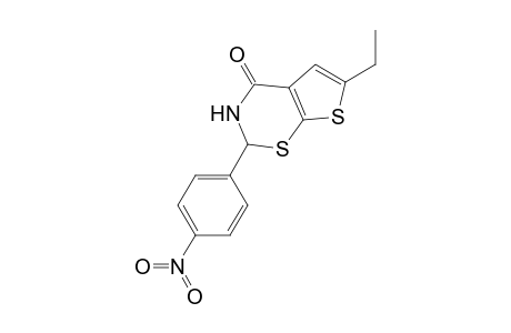 6-Ethyl-2-(4-nitrophenyl)-2,3-dihydro-4H-thieno[3,2-E][1,3]thiazin-4-one