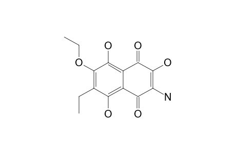 3-Amino-2,5,8-trihydroxy-6(7)-ethyl-7(6)-ethoxynaphthalene-1,4-dione