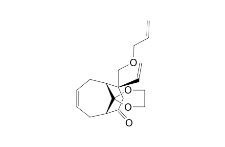 10,10-(Ethylenedioxy)-exo-7-vinyl-endo-7-[(allyloxy)methyl]bicyclo[4.3.1]dec-3-en-9-one