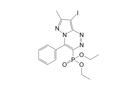 8-IODO-7-METHYL-4-PHENYLPYRAZOLO-[3,2-C]-[1,2,4]-TRIAZIN-3-YL-PHOSPHONIC-ACID-DIETHYLESTER