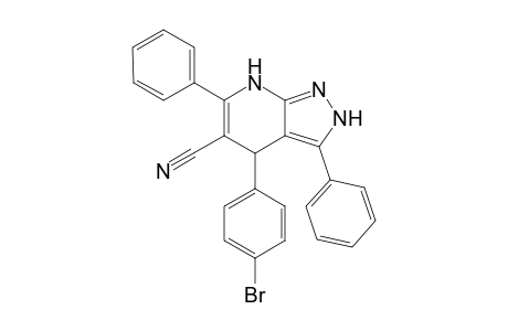 4-(4-BROMOPHENYL)-5-CYANO-4,7-DIHYDRO-3,6-DIPHENYL-2H-PYRAZOLO-[3,4-B]-PYRIDINE