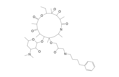 6-[2''-(ANTI)-HYDROXY-3''-(4'-PHENYLBUTYLAMINO)-PROPXY]-3-OXO-8A-AZA-8A-HOMOERYTHROMYCIN_A;MAJOR_DIASTEREOMER