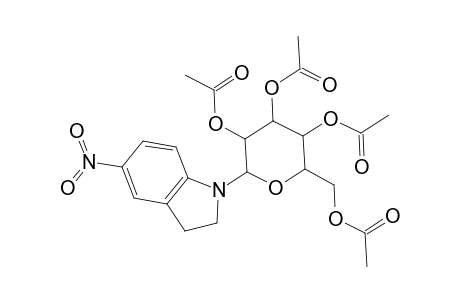 [3,4,5-Triacetoxy-6-(5-nitroindolin-1-yl)tetrahydropyran-2-yl]methyl acetate