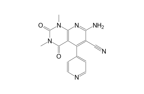 pyrido[2,3-d]pyrimidine-6-carbonitrile, 7-amino-1,2,3,4-tetrahydro-1,3-dimethyl-2,4-dioxo-5-(4-pyridinyl)-