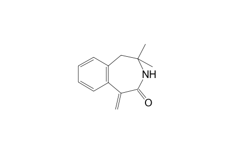 2,2-Dimethyl-5-methylene-1,3-dihydro-3-benzazepin-4-one