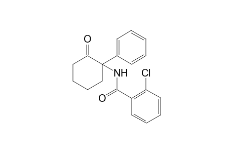 2-chloro-N-(2-oxo-1-phenyl-cyclohexyl)benzamide