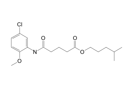 Glutaric acid, monoamide, N-(5-chloro-2-methoxyphenyl)-, isohexyl ester