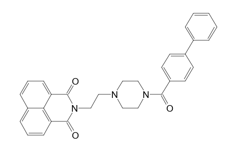 2-{2-[4-([1,1'-biphenyl]-4-ylcarbonyl)-1-piperazinyl]ethyl}-1H-benzo[de]isoquinoline-1,3(2H)-dione