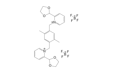 1,4-BIS-[[1-(1,3-DIOXOLAN-2-YL)-PYRIDINIUM]-METHYL]-2,5-DIMETHYLBENZENE-BIS-(TERTAFLUOROBORATE)